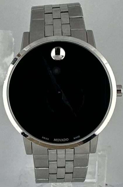Movado Museum Stainless Steel 07.1.14.1493 Black Dial 40mm Watch
