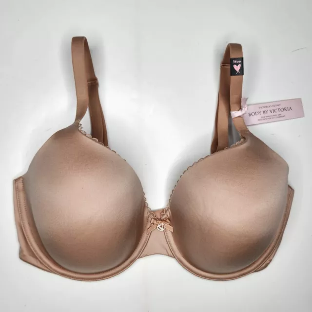 Victorias Secret Body by Victoria Racerback Lightly Lined Demi Front Closed  Bra