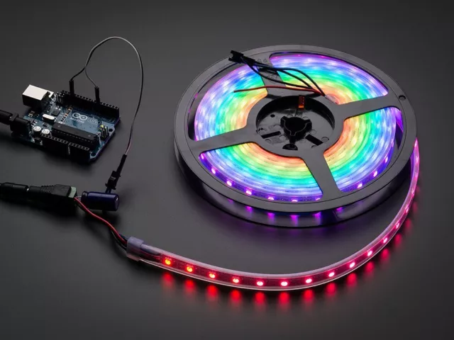 Adafruit NeoPixel Digital RGB LED Strip - White 60 LED - WHITE - 1M