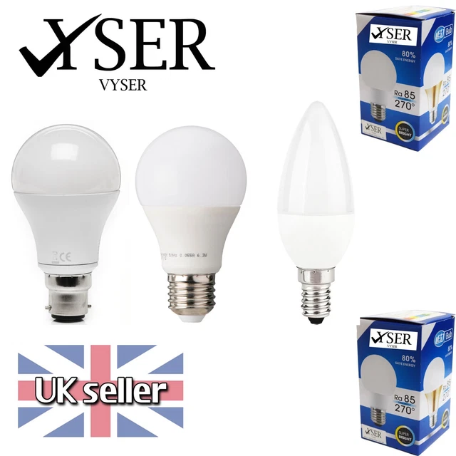 LED GLS GLÜHBIRNE 3W 5W 7W 12W B22 E27 E14 GLS Kerzenlampe Glühbirnen warm kühl weiß
