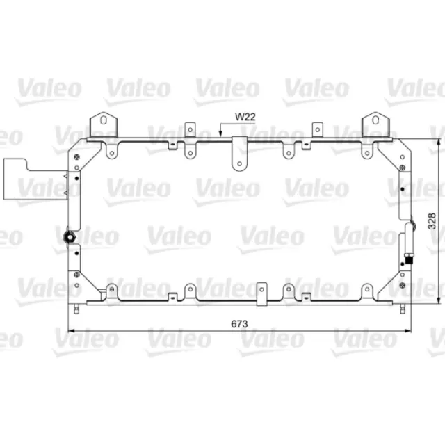 VALEO Condensateur Climatisation Climatiseur pour Land Rover Discovery I Lj