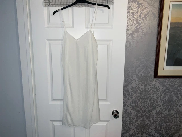 Sottoveste slip intera vintage anni '60 Proper Pride nylon bianco 20