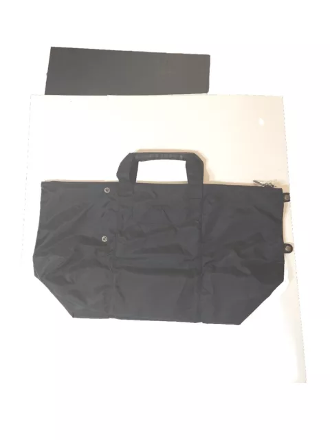 Tumi Nylon Tote/ Carrying Weekender Bag  Black Foldable Packable Spacious!