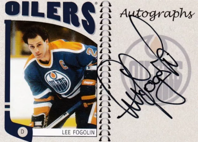 Lee Fogolin #2 - Autographed 1984-85 Edmonton Oilers NHL