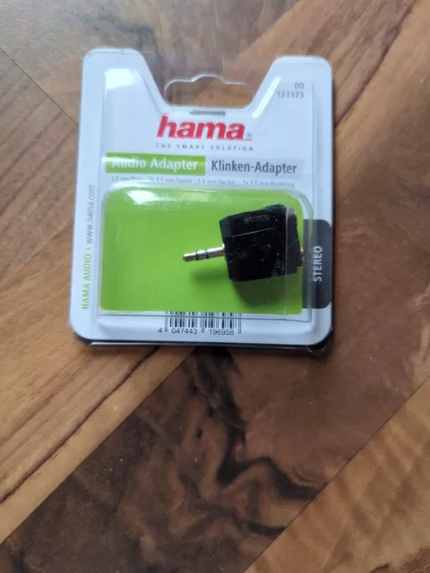 hama | Audio-Adapter, 3,5-mm-Klinken-St. - 2 x 3,5-mm-Klinken-Kupp., Stereo