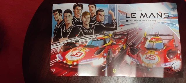 CARTE 24 HEURES Du Mans 2024 Ferrari Af Corse #83 Le Mans 24H EUR 5,00