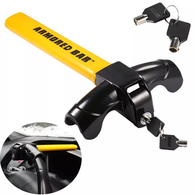 Heavy Duty Universal T Shape Steering Wheel Lock Anti-Theft Car Security Chn