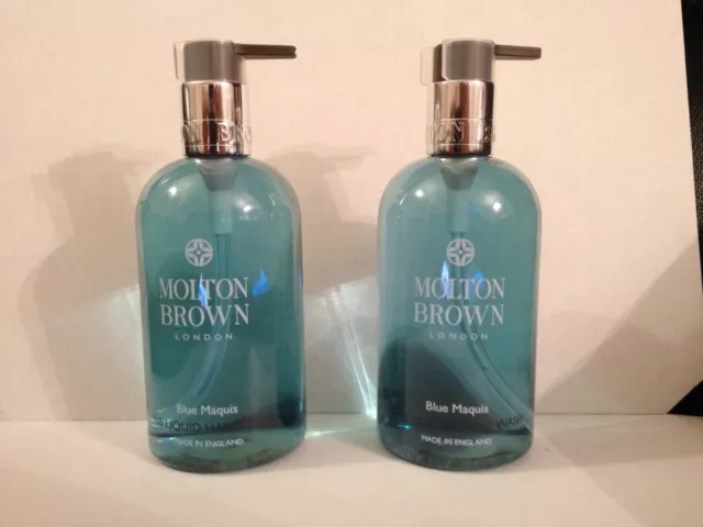 Molton braun 2 x 300ml blau Maquis feine flüssige Handwäsche BRANDNEU