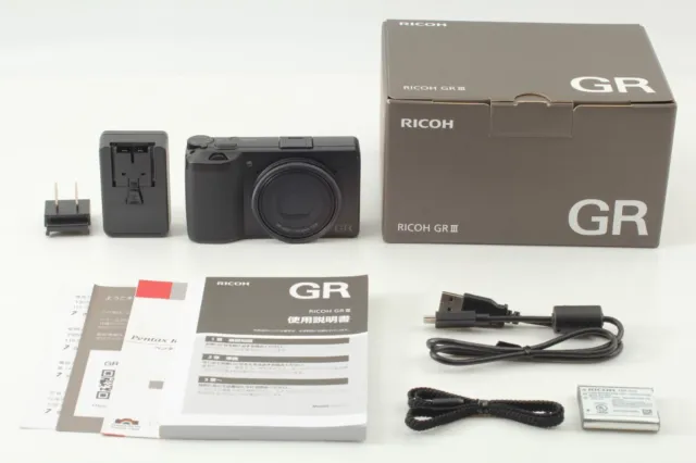 【TOP MINT in Box】 RICOH GR III 24.2 MP APS-C Black Digital Camera From Japan