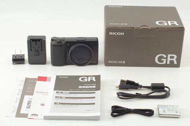 【TOP MINT in Box】 RICOH GR III 24.2 MP APS-C Black Digital Camera From Japan