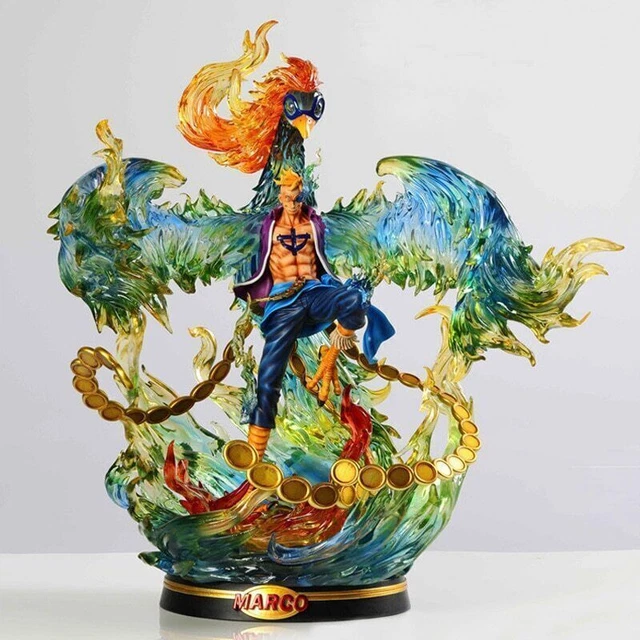 One Piece Anime Figure Gk Statue Phoenix Marco White Beard Pirate Manga Statue