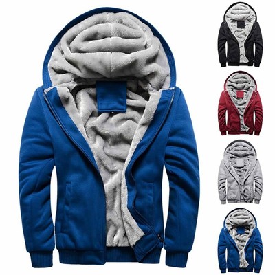 KOLY Ragazzi Cappuccio Invernale a Maniche Lunghe Pocket Zipper Pullover Shirt Outwear Giubbotto Giacchetta Giacca Manica Lunga Felpa Uomo Elegante Caldo Invernale Cappotto Cappotti 