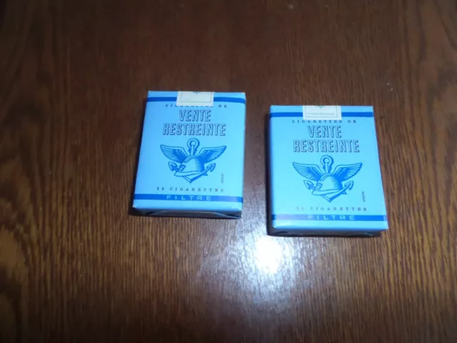 2 Paquets cigarettes Gauloise Caporal Filtre pour collection