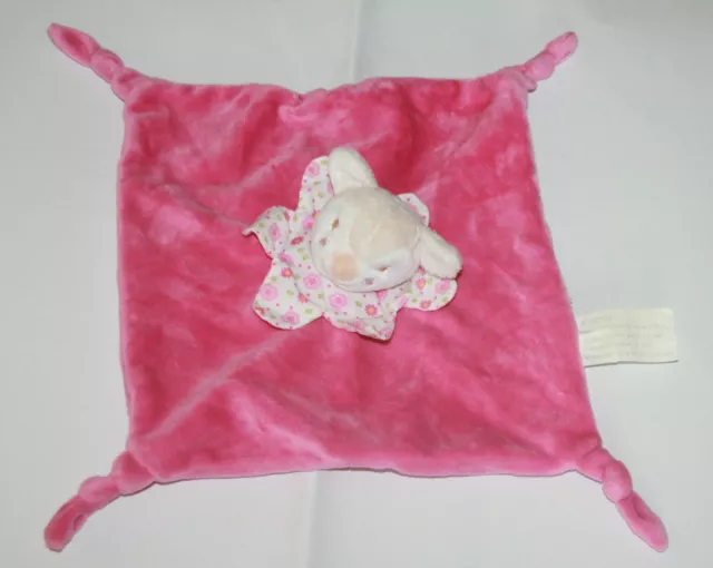 Doudou Kimbaloo Faon Biche Plat Rose Col Fleur  Neuf