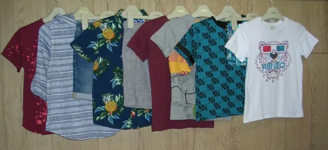 NEXT FRIVER ISLAND KENZO etc Boys Summer Bundle Shorts T-Shirts Age 4-5 110cm