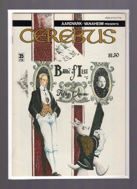 Cerebus the Aardvark #35 NM- Autographed by Dave Sim (1st Page)