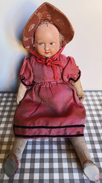 Poupée Ancienne SNF 57 Claudine Celluloïd - Yeux Bleus Dormeurs Riboulants - 1950's