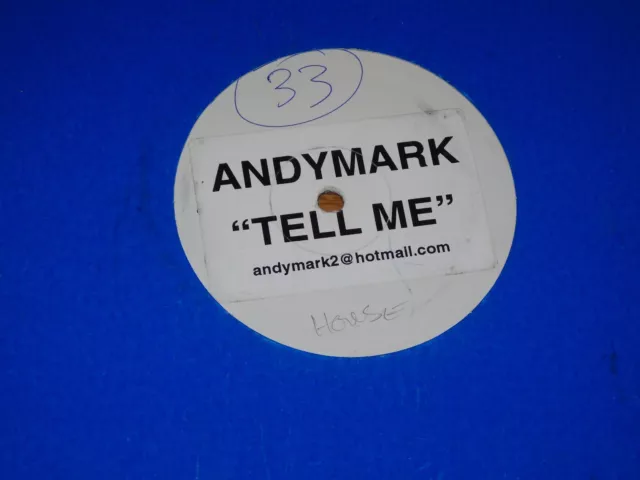 ANDY MARK - Tell Me - UK 1-track vinyl 12" single - DJ Promo