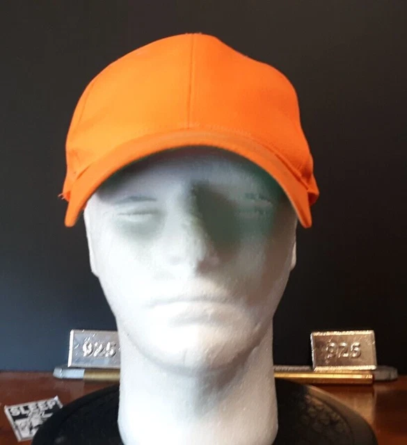 Vintage Hunting Baseball Hat Signature Snapback Adjustable Cap Blaze Orange