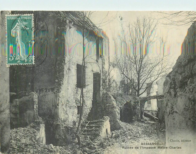 95 Cpa Bessancourt - Ruins of the Master-Charles Impasse. 49480