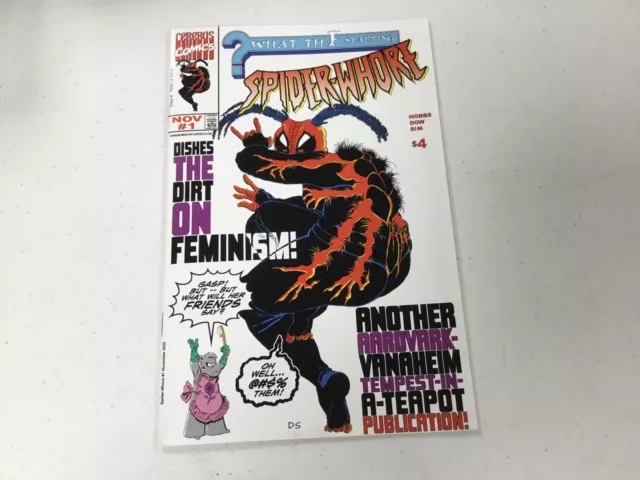 1st Appear SPIDER-WHORE # 1 CEREBUS comic Dave Sim ~LOW Print ~ Spider-Verse NM