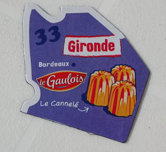 Magnet Gaulois 33 Gironde  Carte New Collection Departaimant Neuf