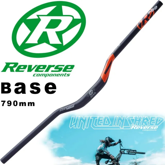 REVERSE COMPONENTS, BASE 790mm 31.8mm 35mm Rise - Alloy MTB Handlebars 01459