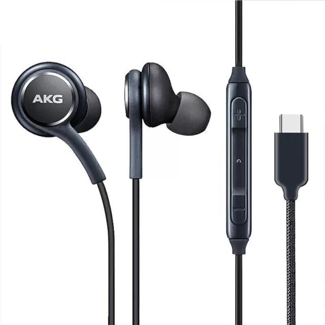 For Samsung Galaxy AKG Type C Plug Headphones USB C Earphones Earbuds Headset