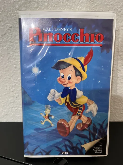 Pinocchio (1940)  Walt DISNEY Black Diamond Label Rare VHS Original Classic 239