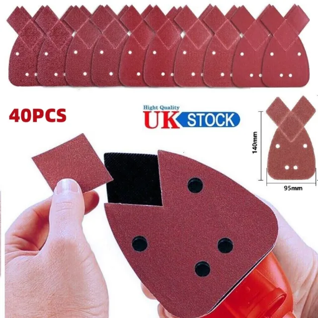 Mouse Sanding Sheets 40-120 Grit for Black and Decker Discs Sander Pad Sandpaper