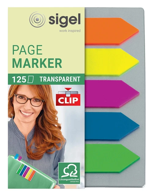 Sigel HN611 Arrow Page Markers, Sticky Flags, Index Tab Flags, Film, Removable,