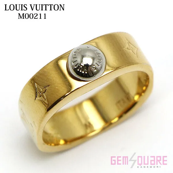 LOUIS VUITTON Nanogram Ring Size M Pink Gold M00214 Italy Accessory 30RH468