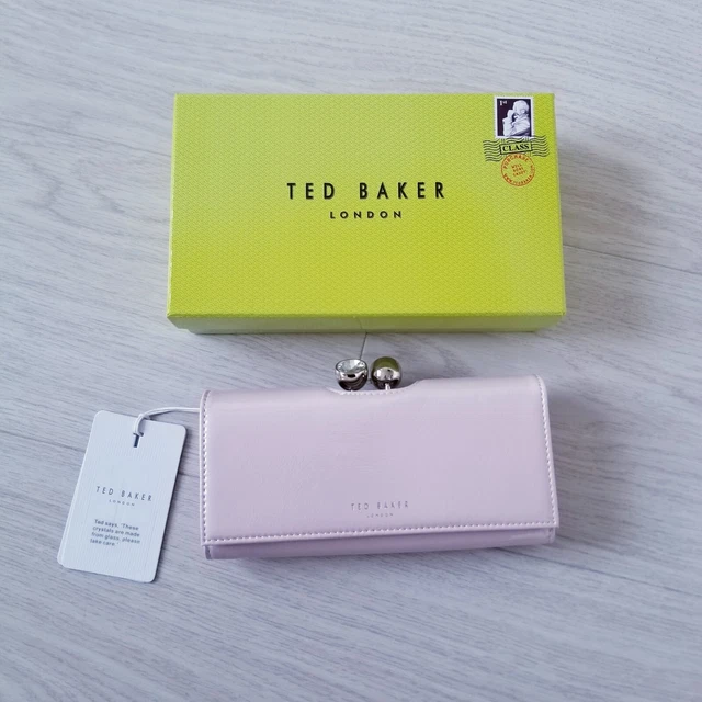 TED BAKER ELADOR Crinkle Patent Bobble Leather Matine Large Purse