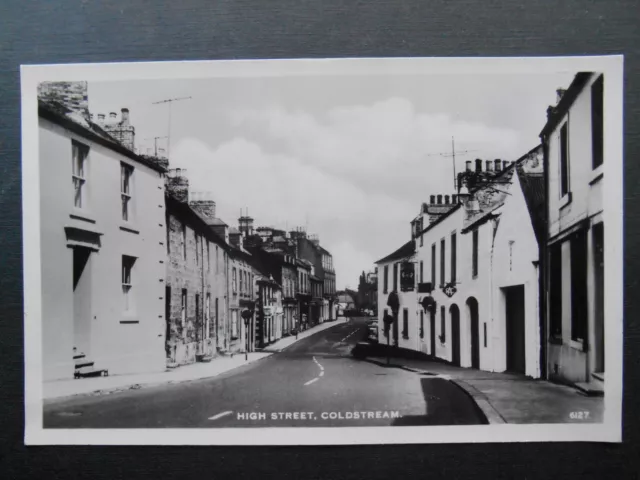 High Street COLDSTREAM Berwickshire RP c1950s Pubs & Shops