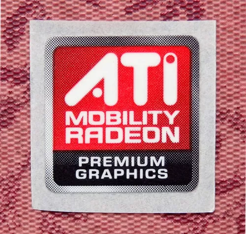ATI Mobility Radeon Premium Graphics Sticker 15.5 x 16mm Case Badge USA Seller