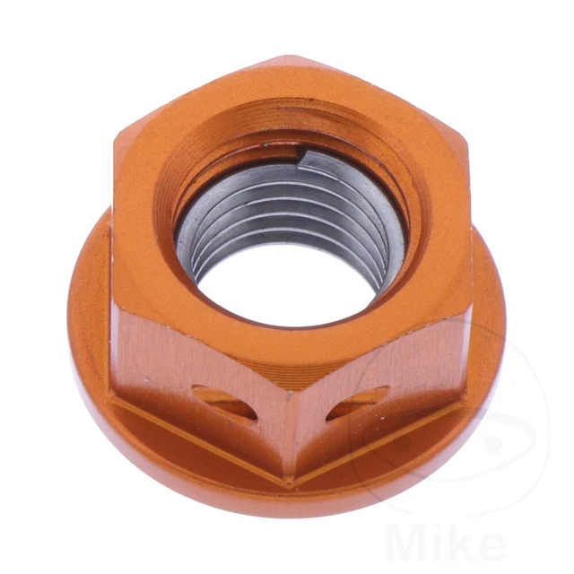 Sprocket Nut M8X1.25mm Alu Racing Orange For Honda CRF 100 F 6 2006