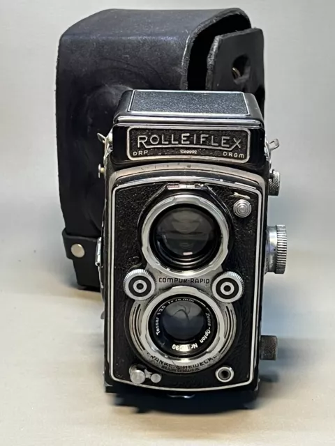 Rolleiflex 3.5 TLR Medium Format Camera w/75mm f3.5 Xenar Lens From USA