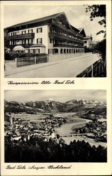 Ak Bad Tölz im Isartal Oberbayern, Kurpension Otto, Chr.... - 10079895