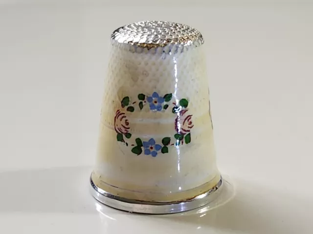 Vintage Sterling Silver Thimble Made in Germany by Eber EC