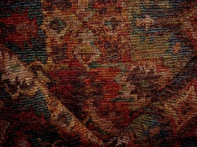 1Y Kravet Lee Jofa Chocoalte Toast Brown Chenille Ikat Upholstery Fabric