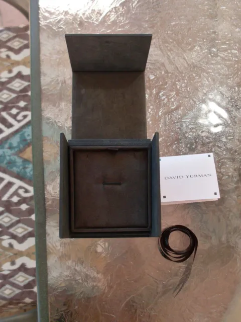 David Yurman Empty Pendant Gift Box - DY Ribbon and Gift Card