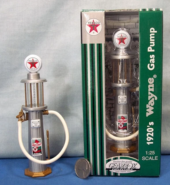 Miniature Sky Chief Die Cast Gravity Gas Pump ~ Texaco Star 1920’s Logo
