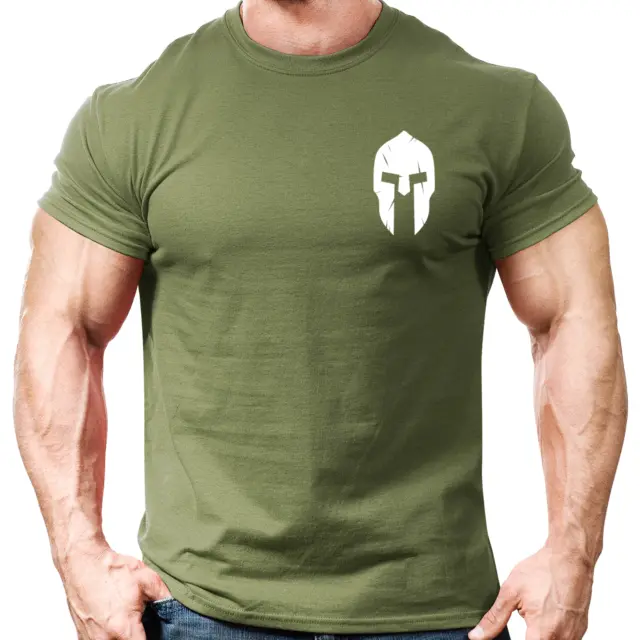 Casco Spartan (D2) T-shirt palestra uomo palestra abbigliamento allenamento maglietta superiore