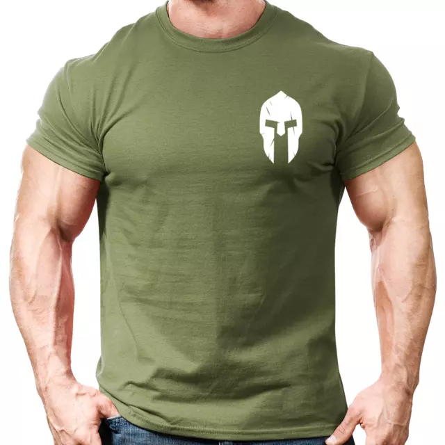 Casco Spartan (D2) T-shirt palestra uomo palestra abbigliamento allenamento maglietta superiore