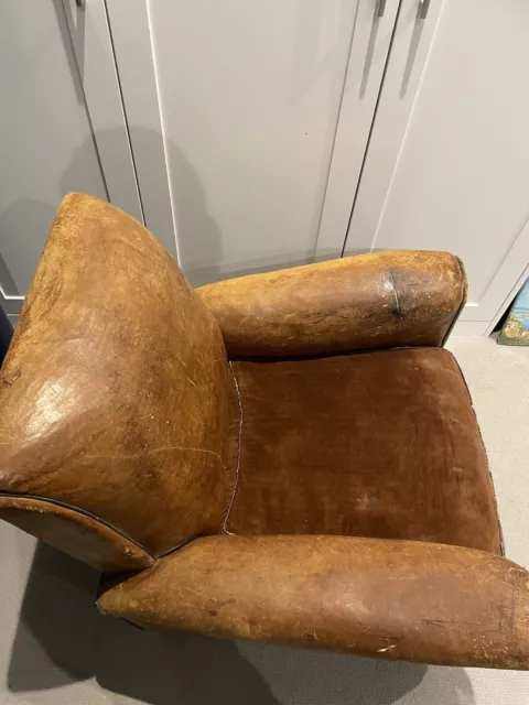 genuine club chair Early 20th Century 3