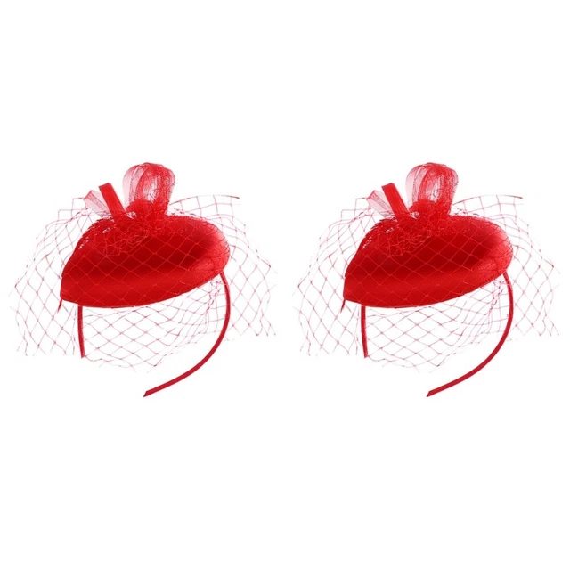 2 pz cappello top donna fascinator festa favore festa