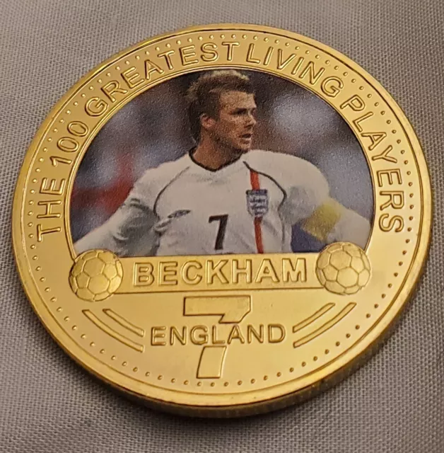 David Beckham Goldmünze WM Mann U Old C Becks Netflix Euro 2024 Deutschland UK