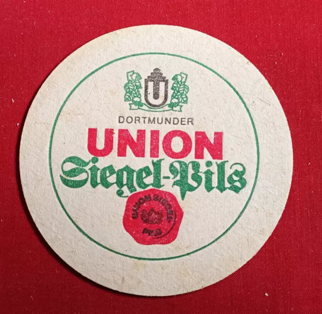 Bierdeckel Brauerei Dortmunder Union Dortmund Siegel-Pils Bier