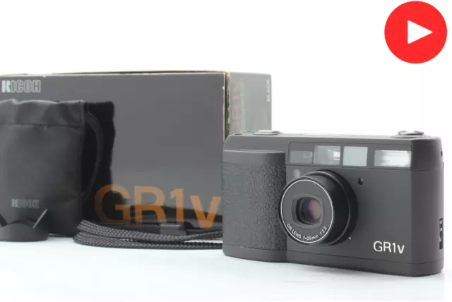 LCD Works [TOP MINT in Box] Ricoh GR1V GR 1V Black 35mm Film Camera From JAPAN
