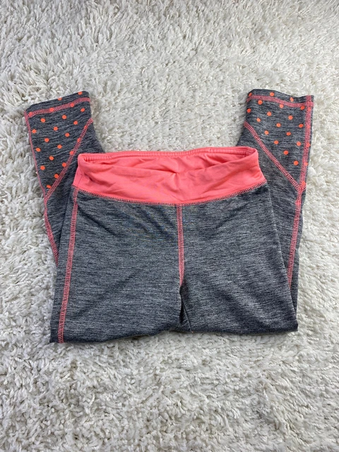 Cat & jack Girls S (6/6X) Crop Athletic Leggings Gray/ Pink